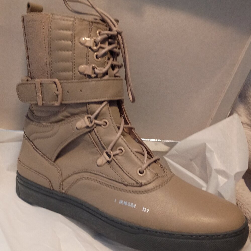 NWB/T GODSPEED MOVEMENT 1/ Ultra High Top, Khaki, Combat Boots Men's Size 9